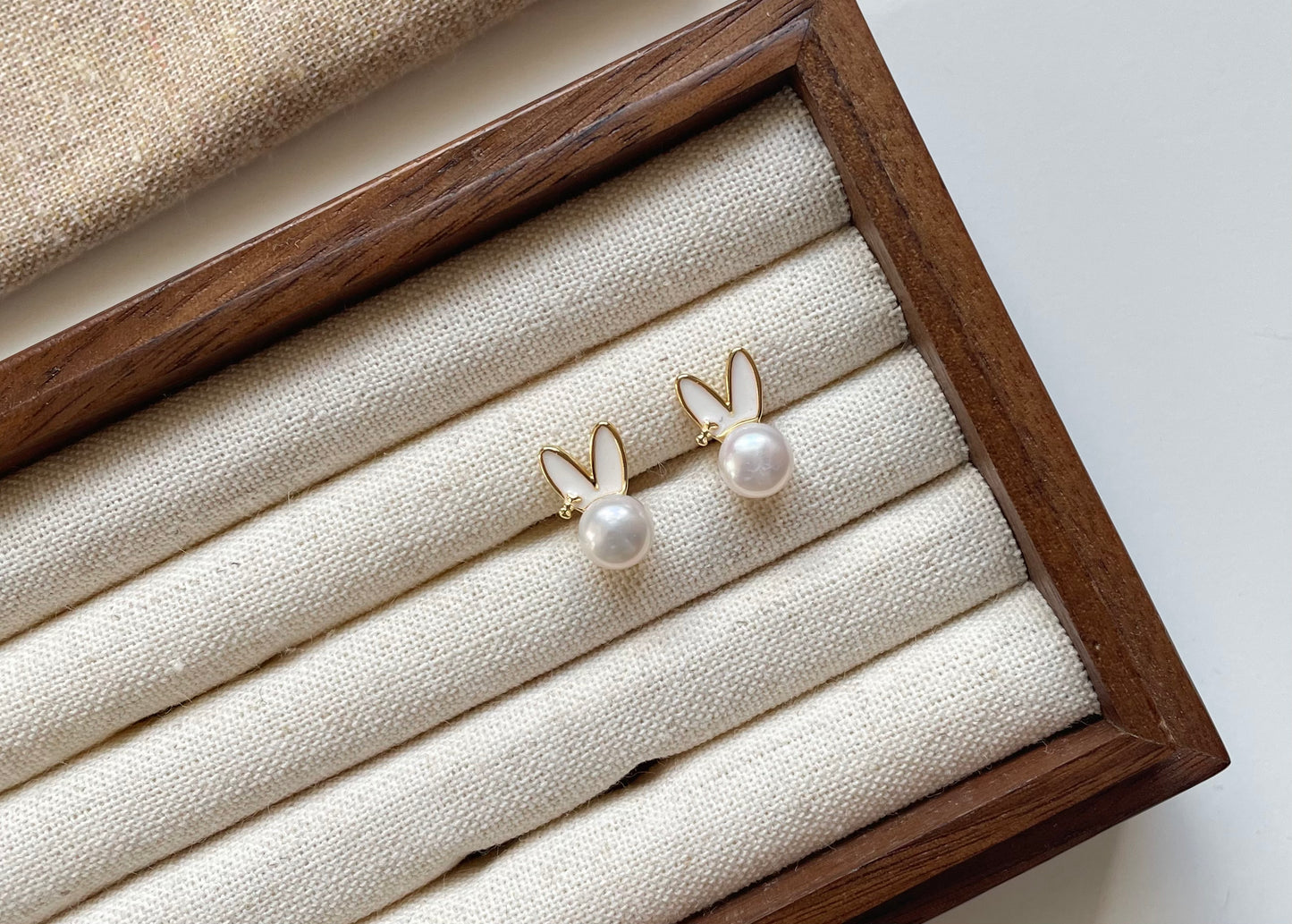Earring 27 | Cute Rabbit Pearl Stud Earrings
