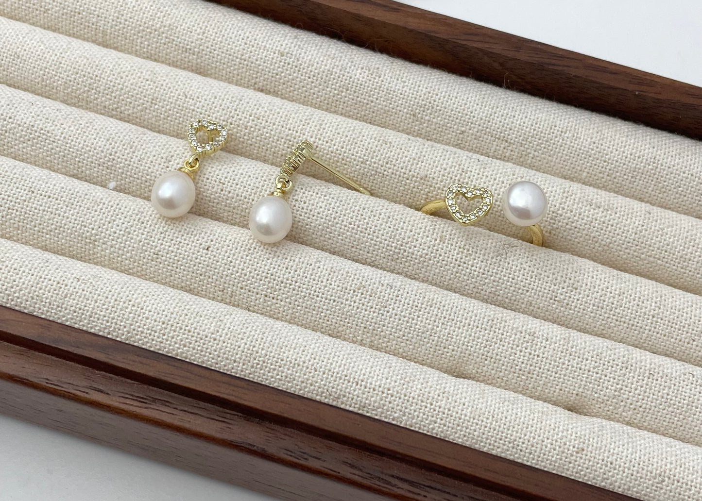 Set 2 | Mini Heart Pearl Set