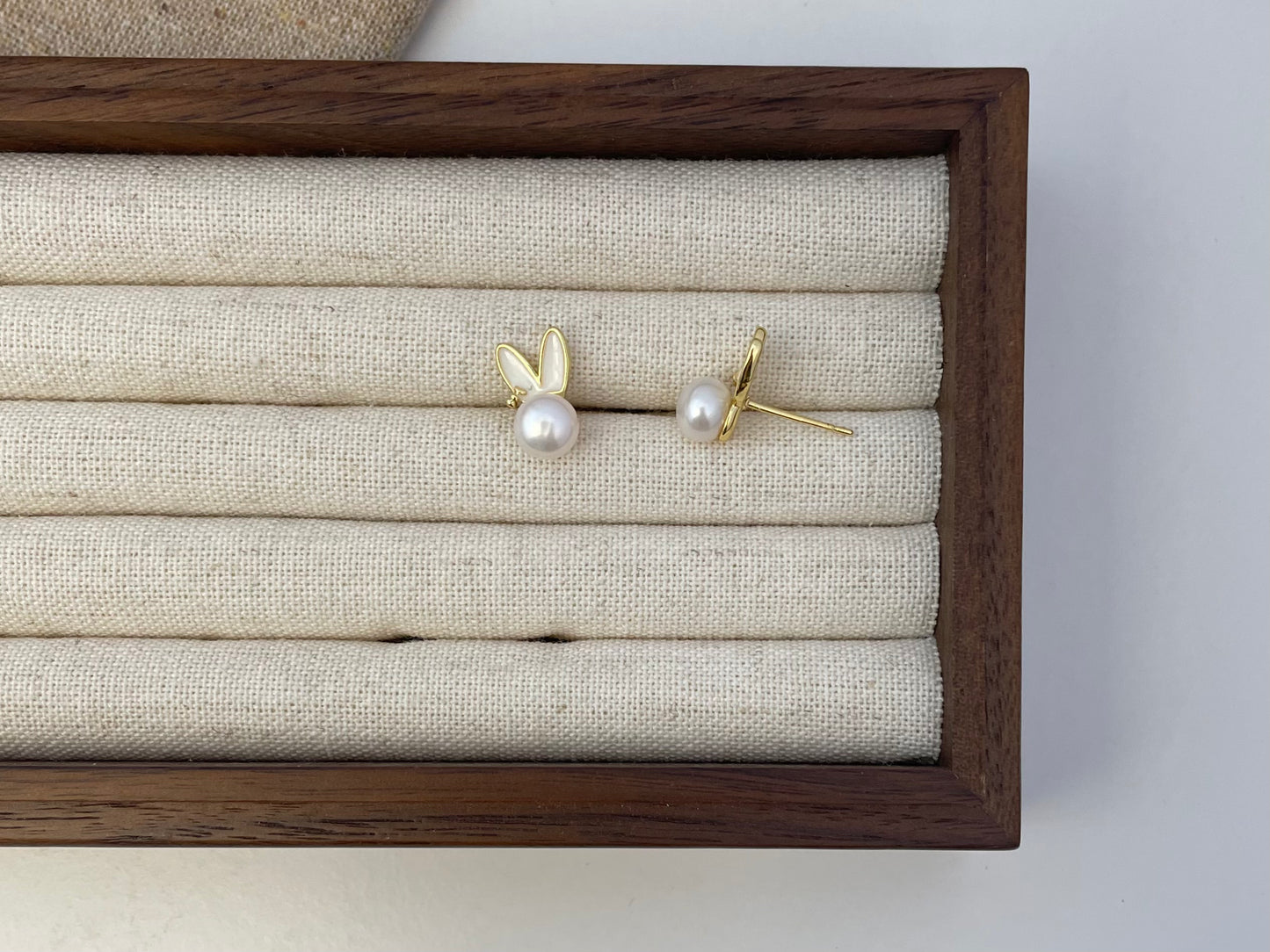 Earring 27 | Cute Rabbit Pearl Stud Earrings