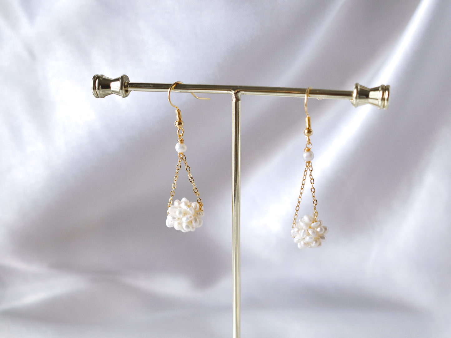 pearl ball earring drop