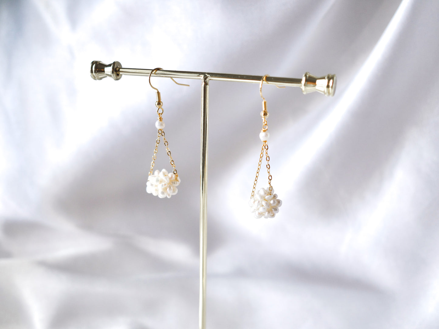 pearl ball earring drop