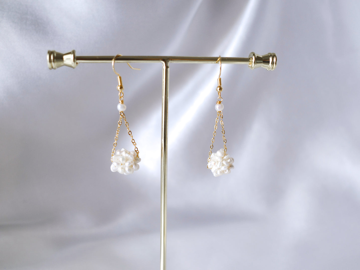 pearl ball earring drop